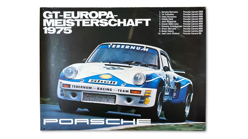 For Sale Group of 7 Porsche 911 (RSR and 934) Factory Racing Posters 1974-1976
