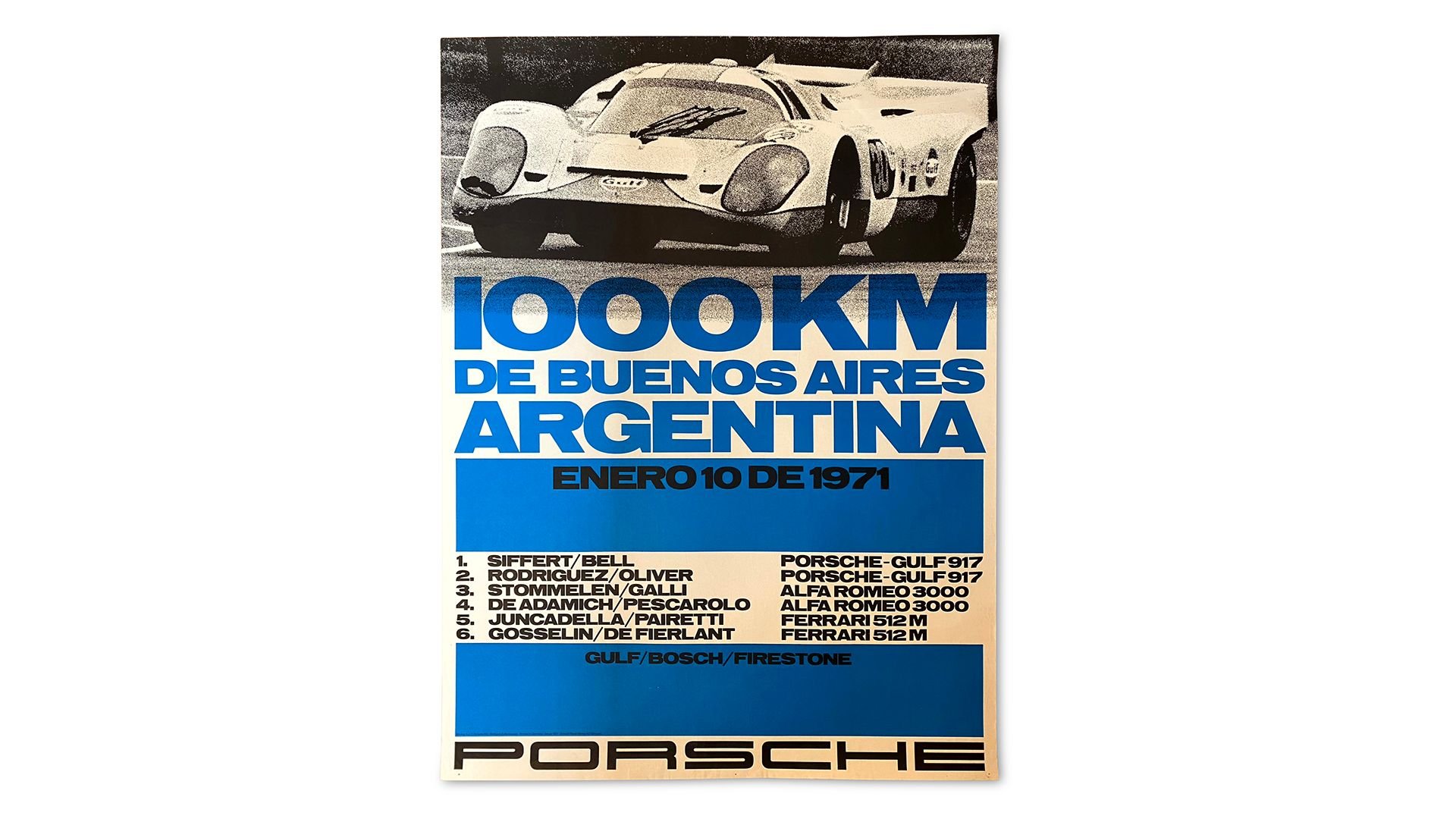 For Sale Group of 13 Porsche Sports Racing Prototype 917 Factory Racing Posters 1969-1971