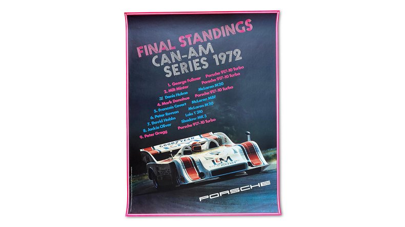 For Sale Group of 13 Porsche Can-Am (917/10 and 917/30) Factory Racing Posters 1972-1973