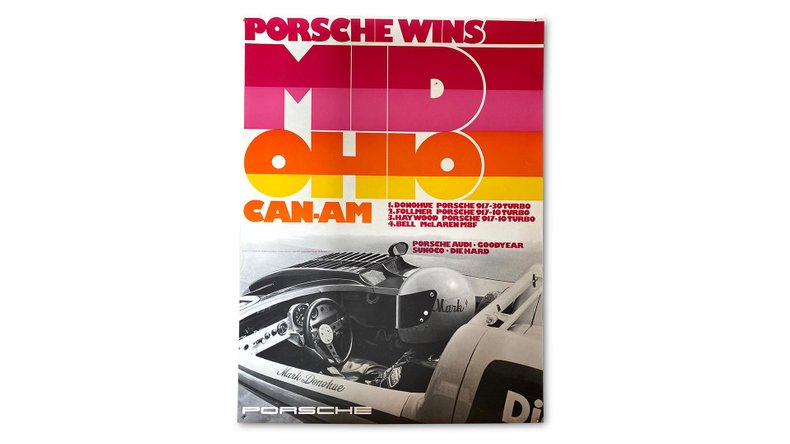 For Sale Group of 13 Porsche Can-Am (917/10 and 917/30) Factory Racing Posters 1972-1973