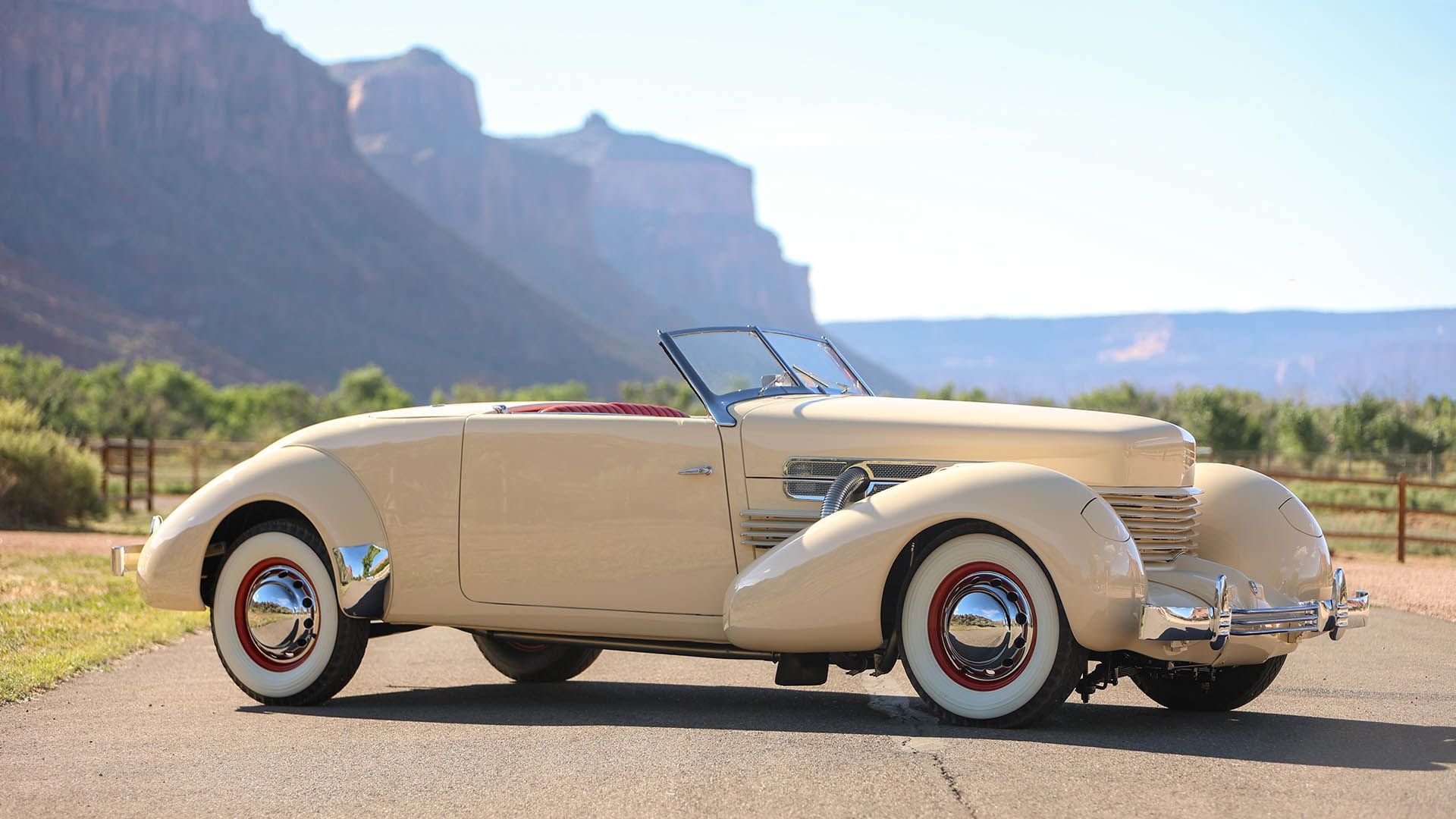 1937 Cord 812 Supercharged "Sportsman" Cabriolet | Monterey Jet Center 2023  | Classic Car Auctions | Broad Arrow Auctions