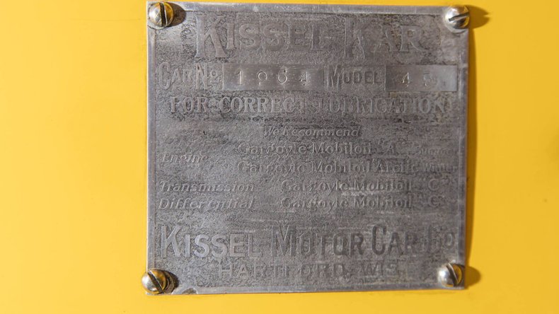 For Sale 1920 Kissel Model 6-45 "Gold Bug" Speedster