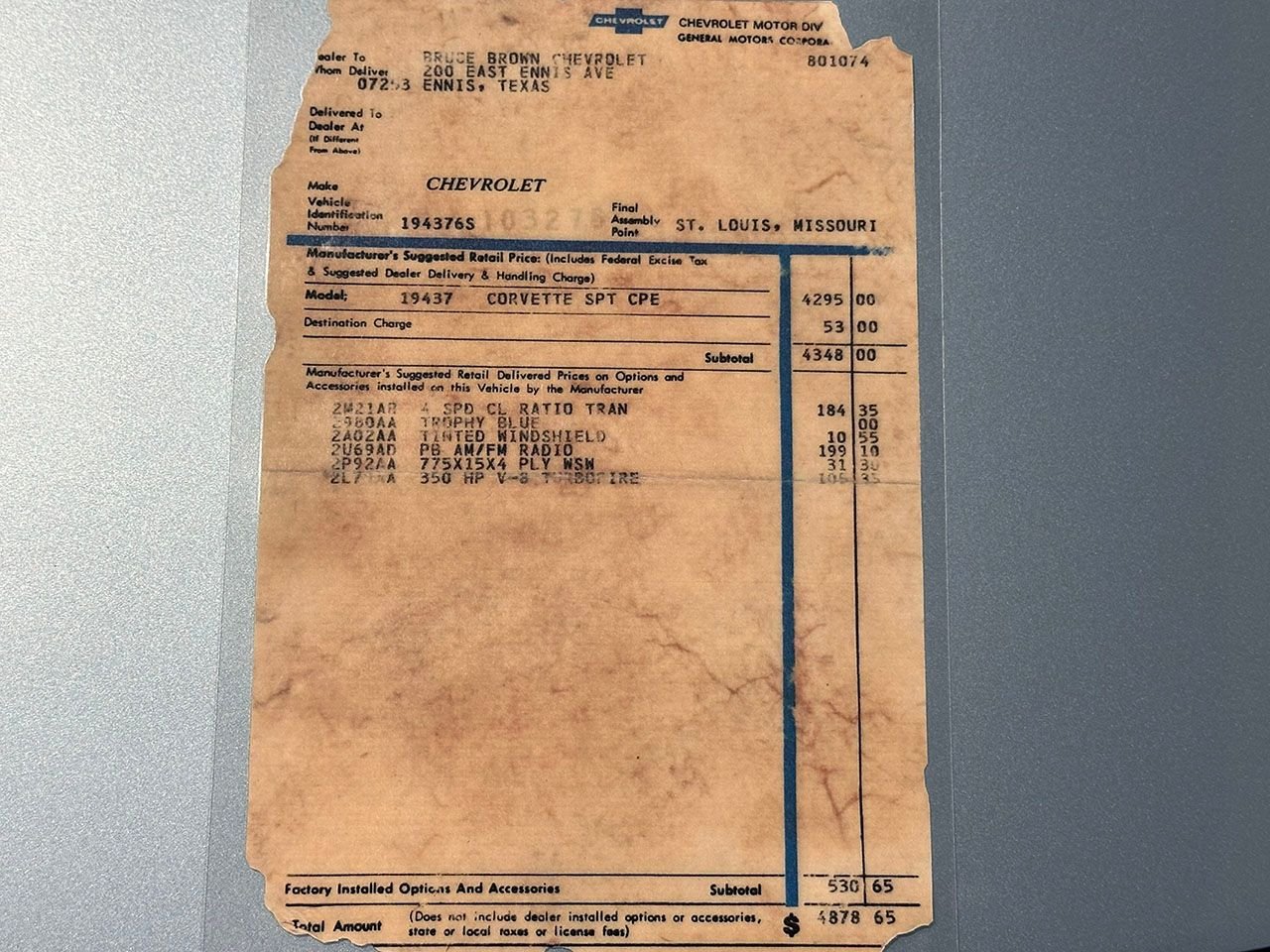For Sale 1966 Chevrolet Corvette