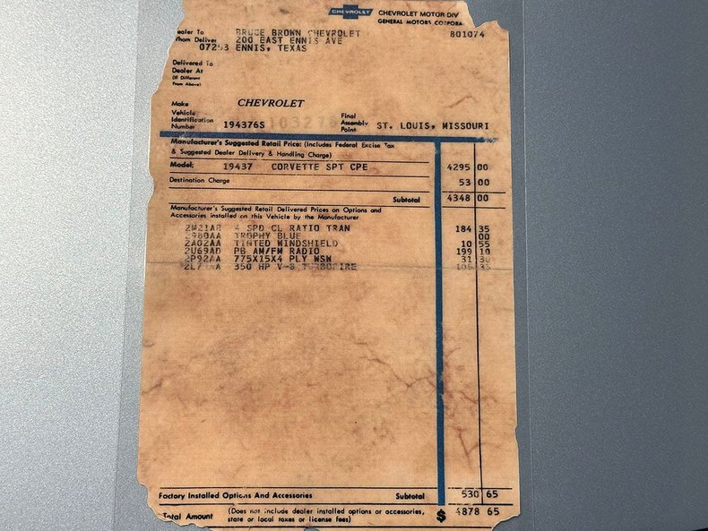 For Sale 1966 Chevrolet Corvette