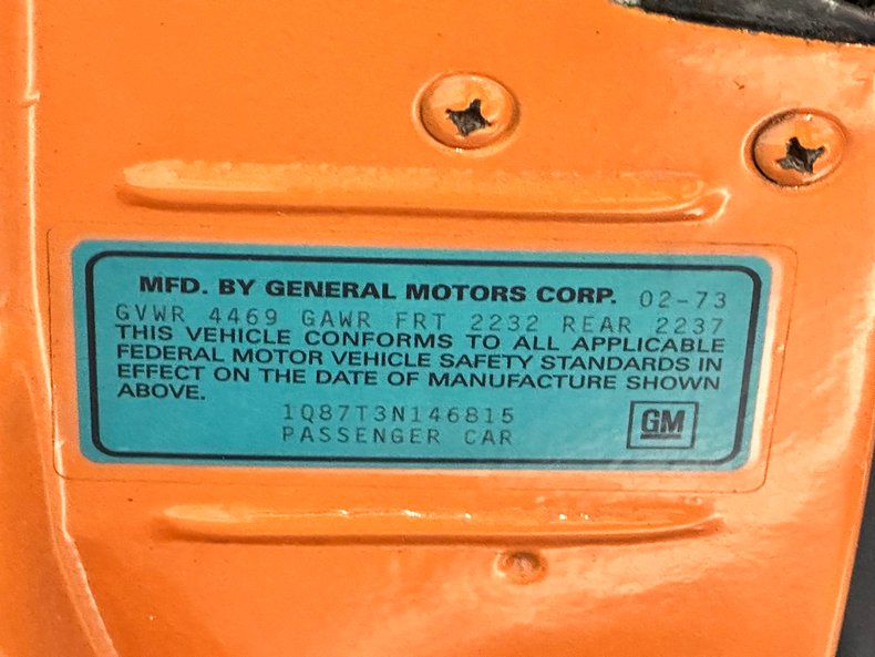 1973 Chevrolet Camaro 66