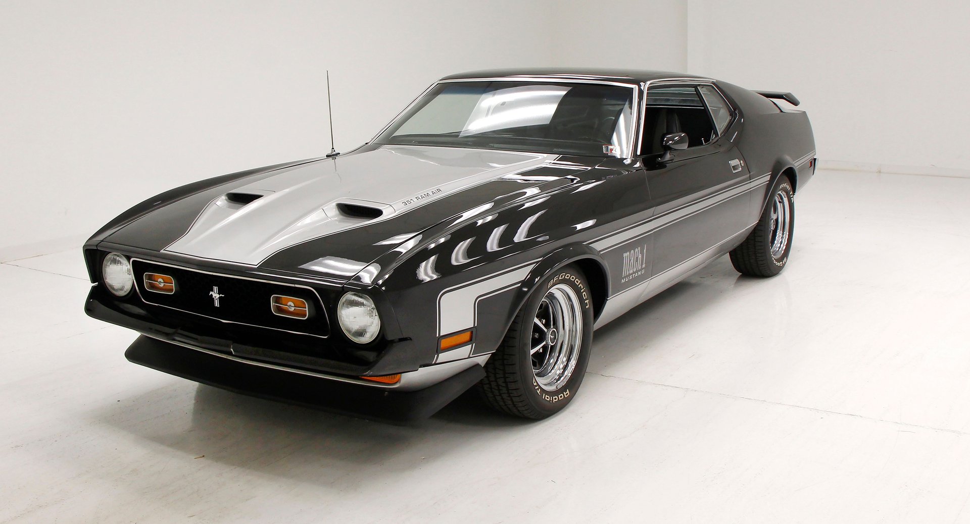 Maryland Mustang NASA Hood Scoop Bezels For 1971-1973 Ford Mustang Mach 1 – Pair (Left & Right)