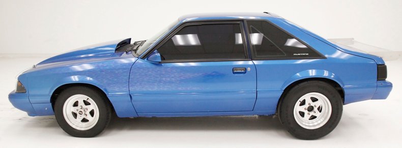 Body, Ford Mustang, Grabber Blue (painted, decals applied) - RC Hobby Shop