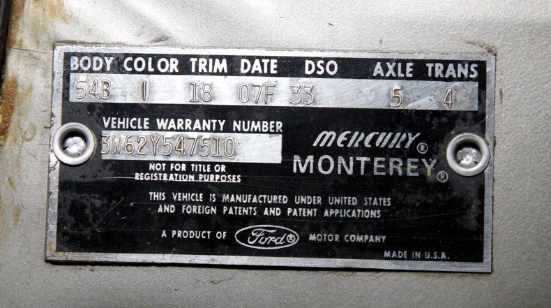 1963 Mercury Monterey 85