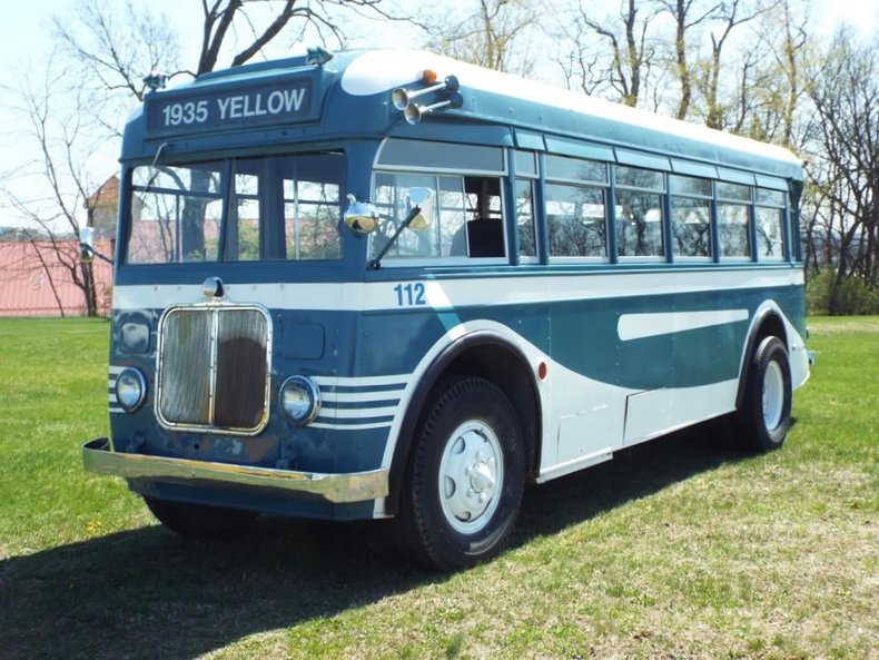 1935 Yellow Coach Model 727 Transit Bus | https://www.classicautomall.com/