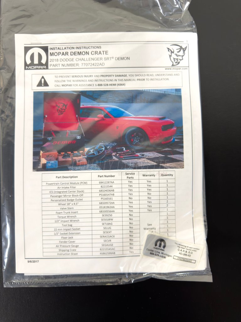 2018 Dodge Demon 95