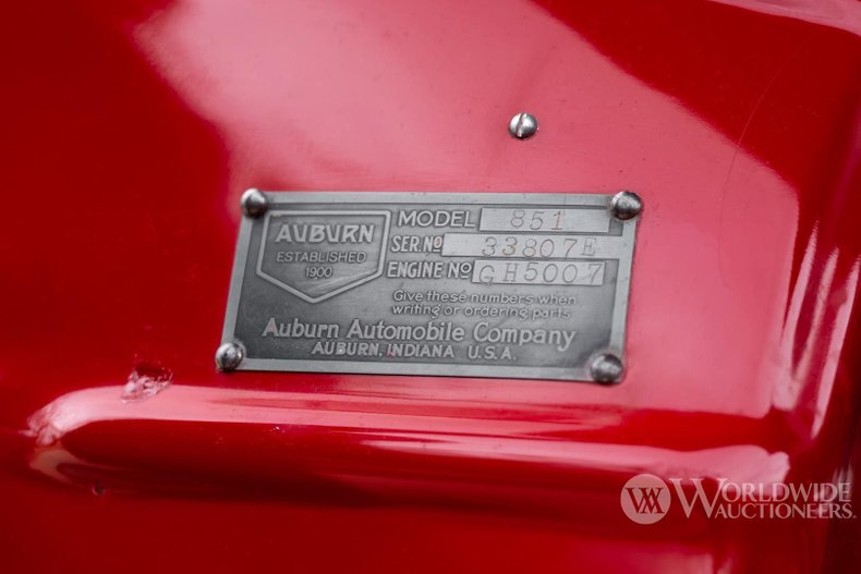 1935 Auburn 851 SC Boattail Speedster For Sale