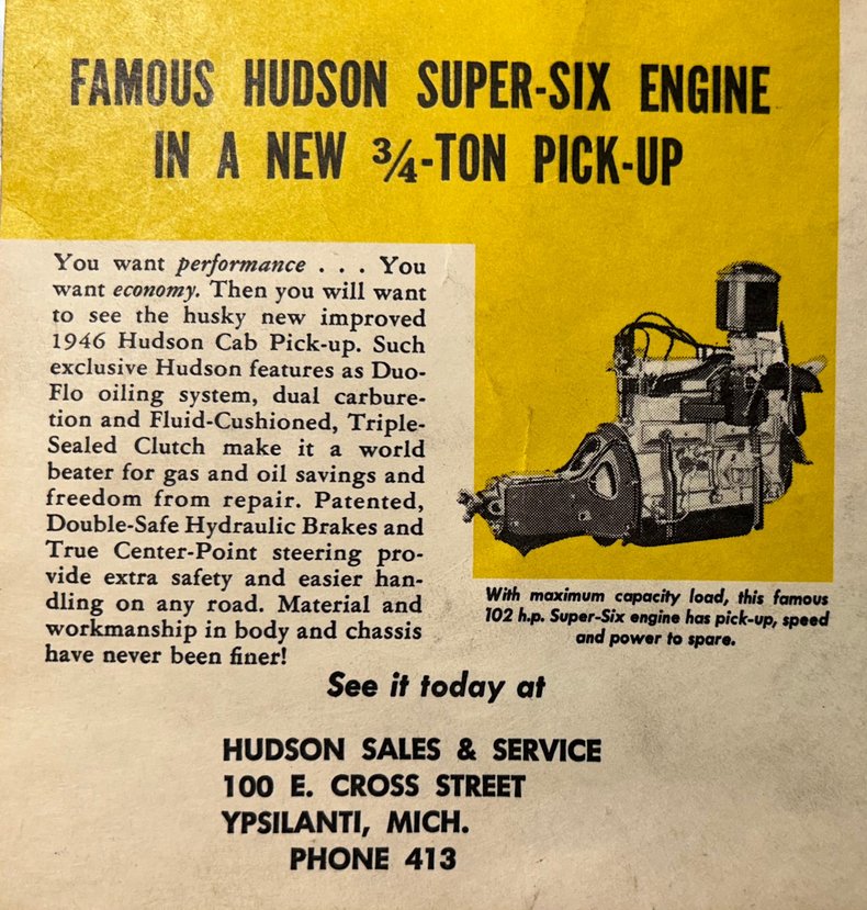 1946 Hudson Big Boy Pickup Truck 54