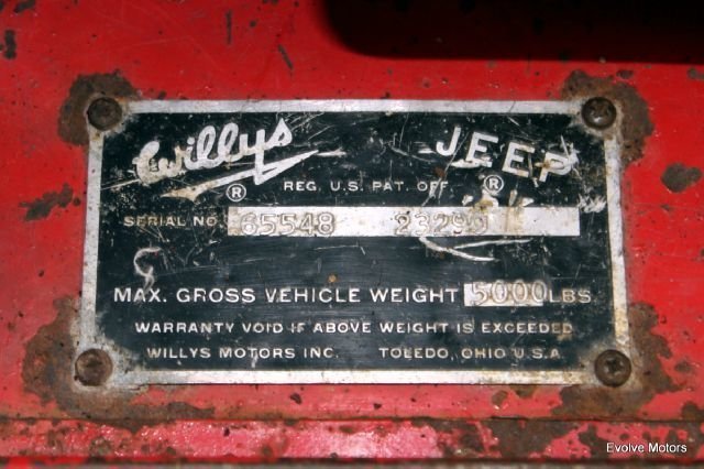 For Sale 1960 Jeep Willys