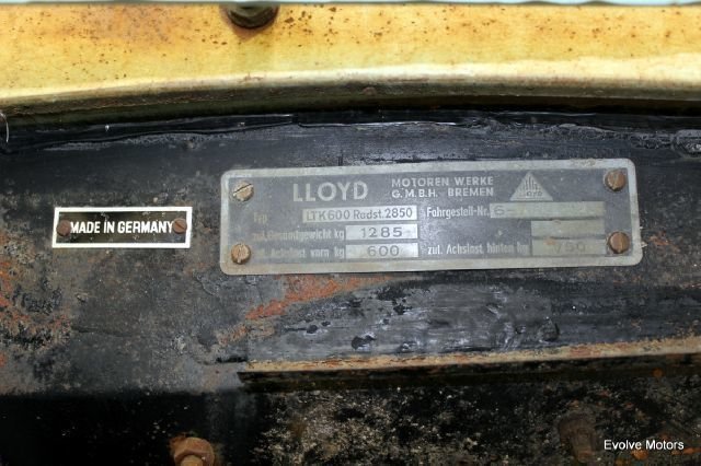 For Sale 1960 Lloyd LT 600