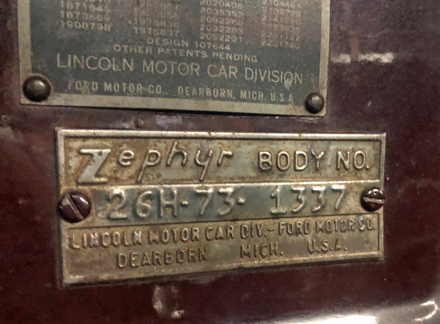 1942 Lincoln Zephyr