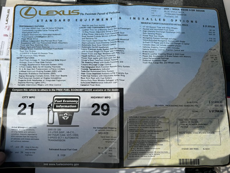 2005 Lexus ES 330 56
