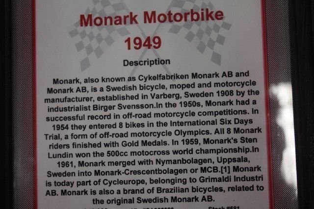 1949 MONARK MOTORBIKE