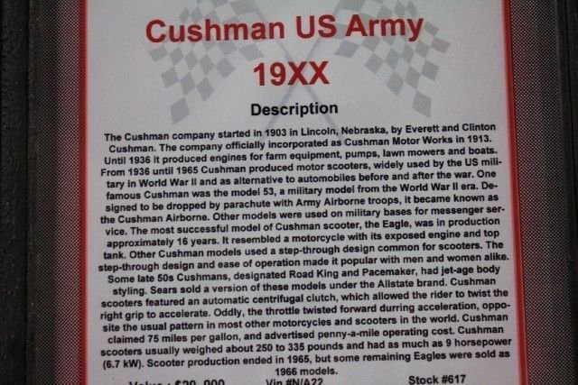 1953 Cushman US ARMY