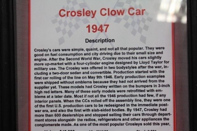 1947 Crosley CLOWN CAR