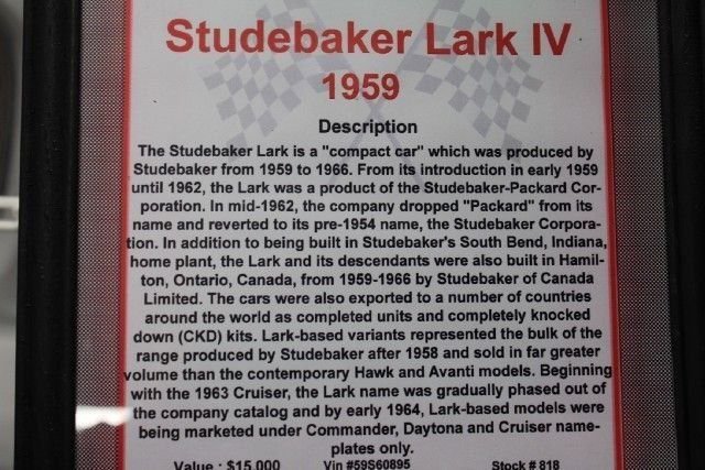 1959 Studebaker LARK IV