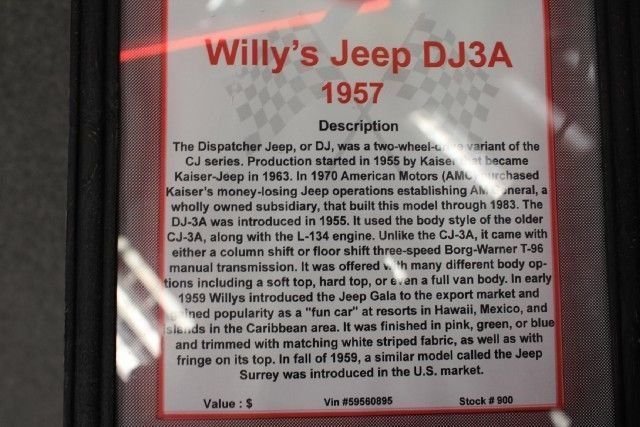 1957 Willys JEEP DJ3A