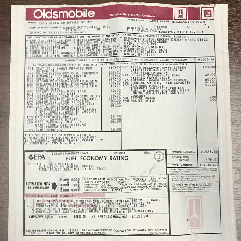 1983 Oldsmobile Delta 88