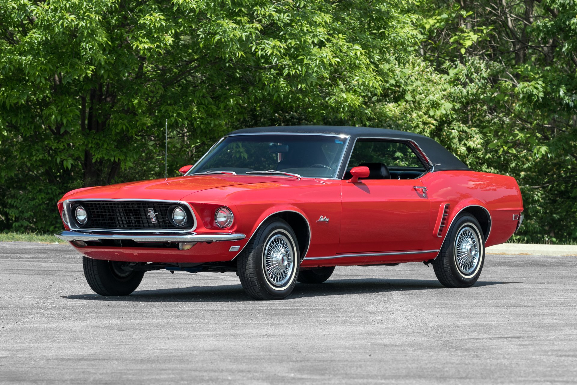 1969 Ford Mustang Grande Coupe.