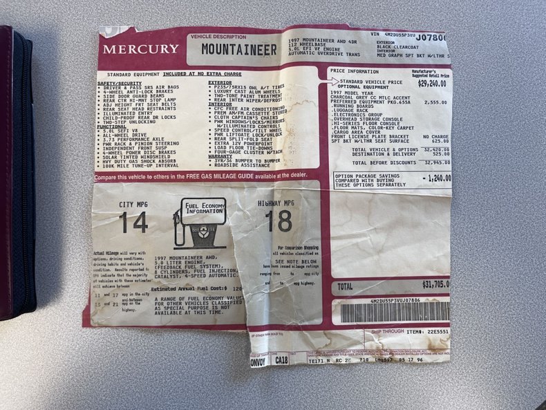 1997 Mercury Mountaineer