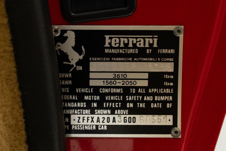 1986 Ferrari 328 GTS