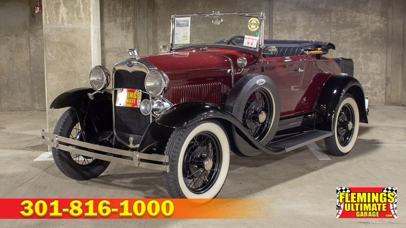 FORD MODEL A ROADSTER Beige Cream Avec Marron cabriolet ouvert 1928-1931 CA 1/43 1/36