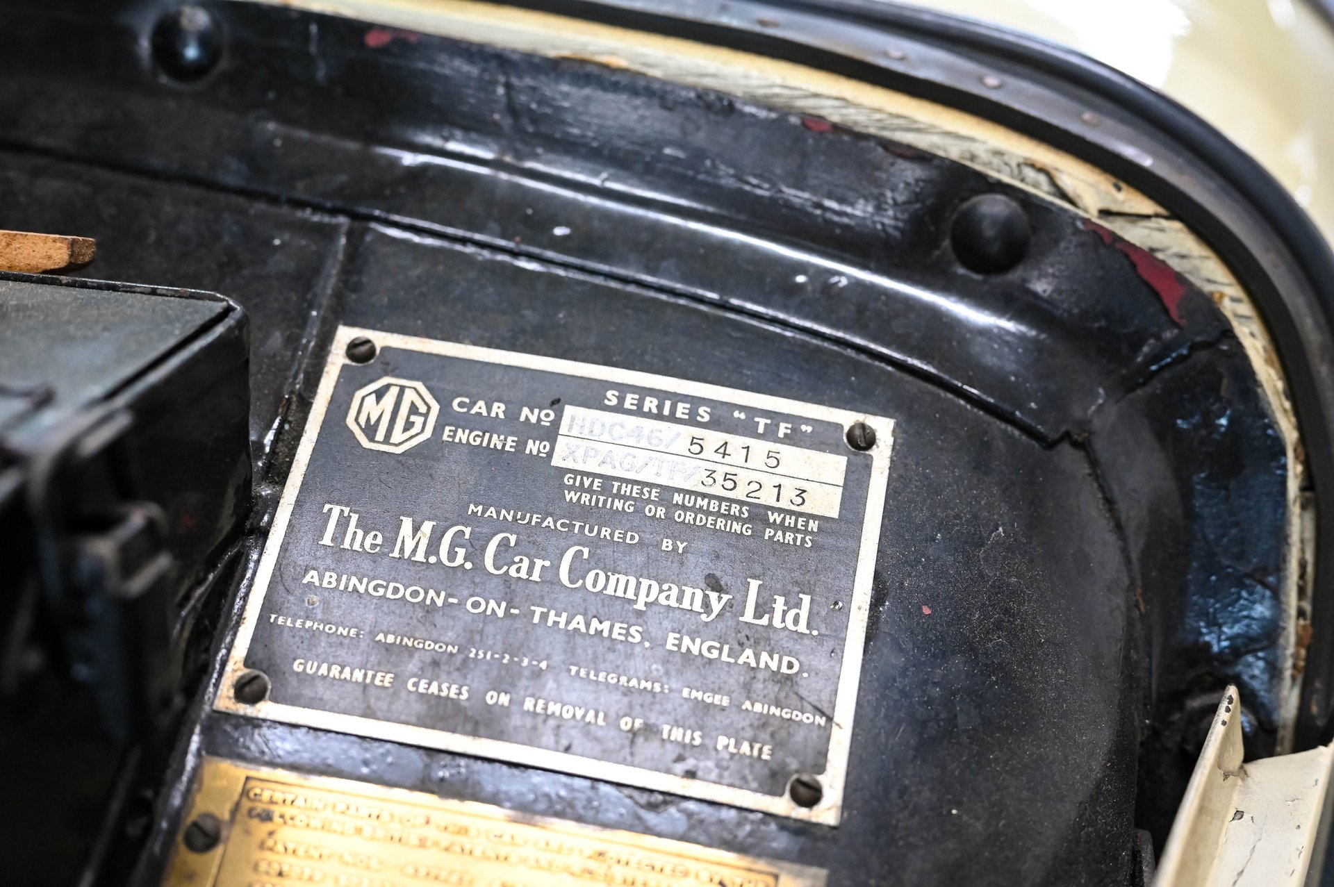 35213 | 1954 MG MG TF | Frazier Motorcar Company