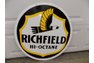 Porcelain Double Sided Richfield Hi-Octane Sign