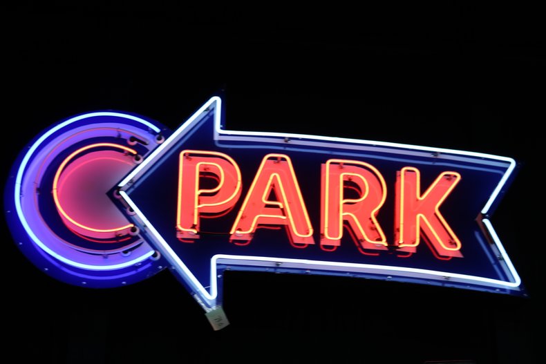 Park Neon Sign | GAA Classic Cars