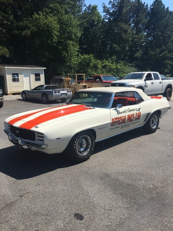 1969 chevrolet camaro rs ss pace car