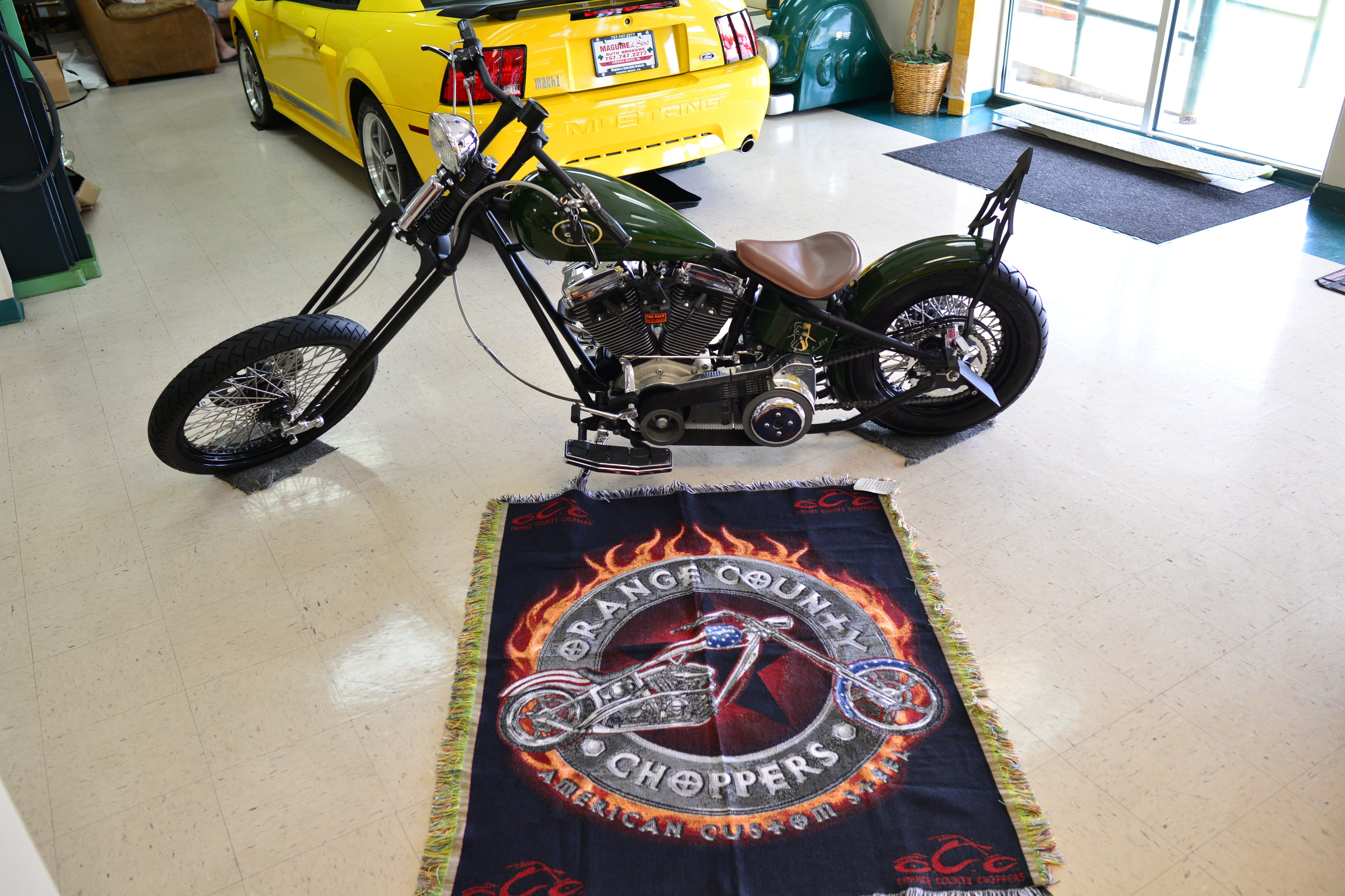 Orange County Choppers Pool Cue Billiards custom,OCC Motorcycle FREE GLOVE 