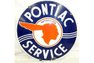 Pontiac Service Porcelain 30" Double Sided Sign