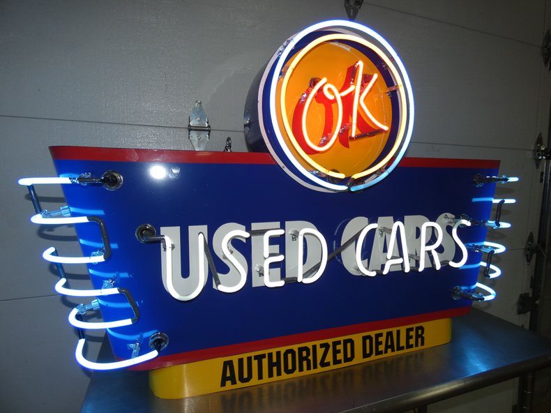 OK Used Cars Neon Sign | GAA Classic Cars