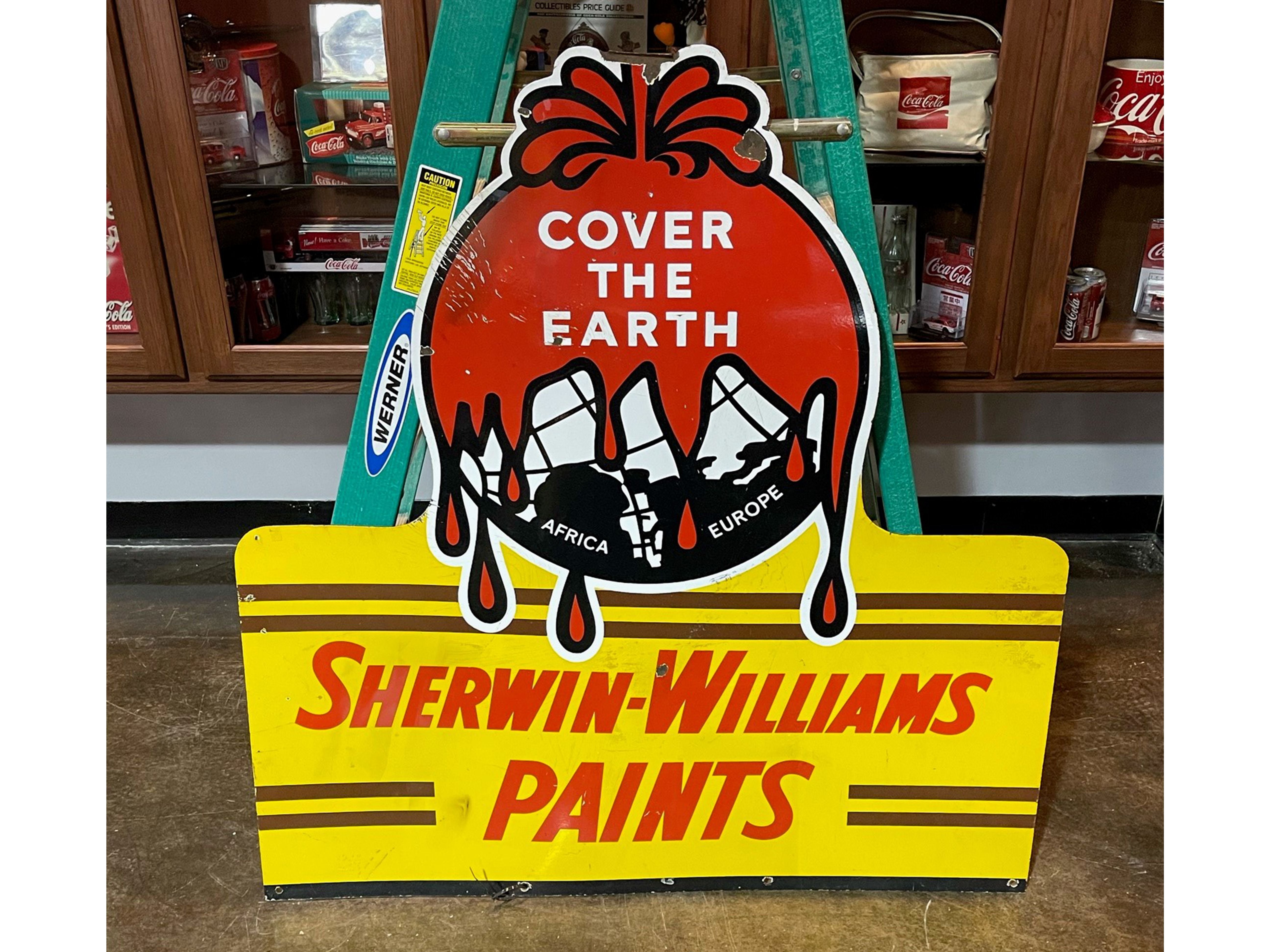 Sherwin Williams Double Sided Porcelain Sign | GAA Classic Cars