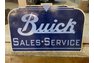 Buick Sales & Service Double Sided Porcelain Sign