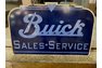 Buick Sales & Service Double Sided Porcelain Sign