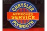 Chrysler Plymouth Approved Service Sign