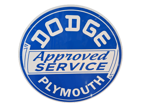 Dodge Plymouth Approved Service Sign | GAA Classic Cars