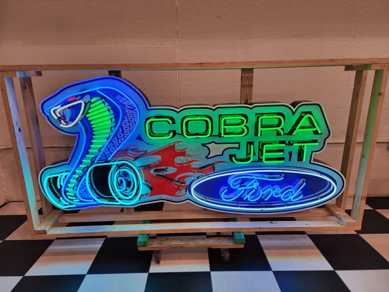 0 Cobra Jet Tin Neon Sign 