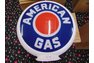 Set of 6 Gas Pump Globes - ESSO & American Gas