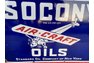 Porcelain Socony Oil Sign with Airplane
