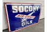 Porcelain Socony Oil Sign with Airplane