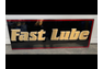 New Old Stock Embossed Fast Lube Sign