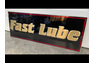 New Old Stock Embossed Fast Lube Sign
