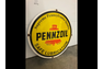 30in Porcelain Pennzoil Safe Lubrication Sign