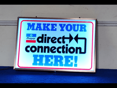 MoPar Lighted Sign | GAA Classic Cars